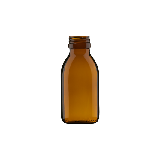 Botella Redonda Industrial Ámbar (no incluye tapa)