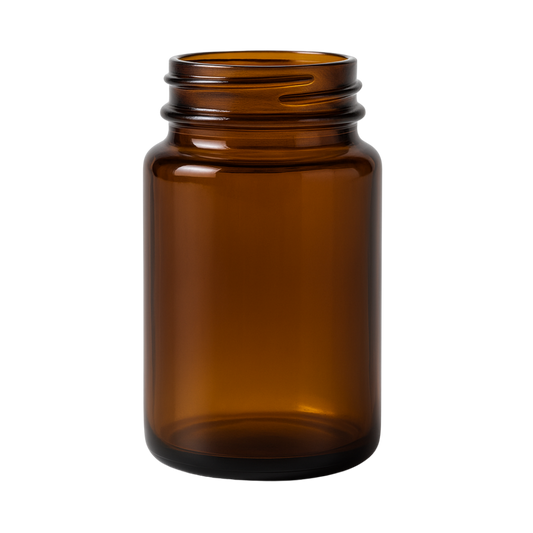 Pastillero de Vidrio Ámbar