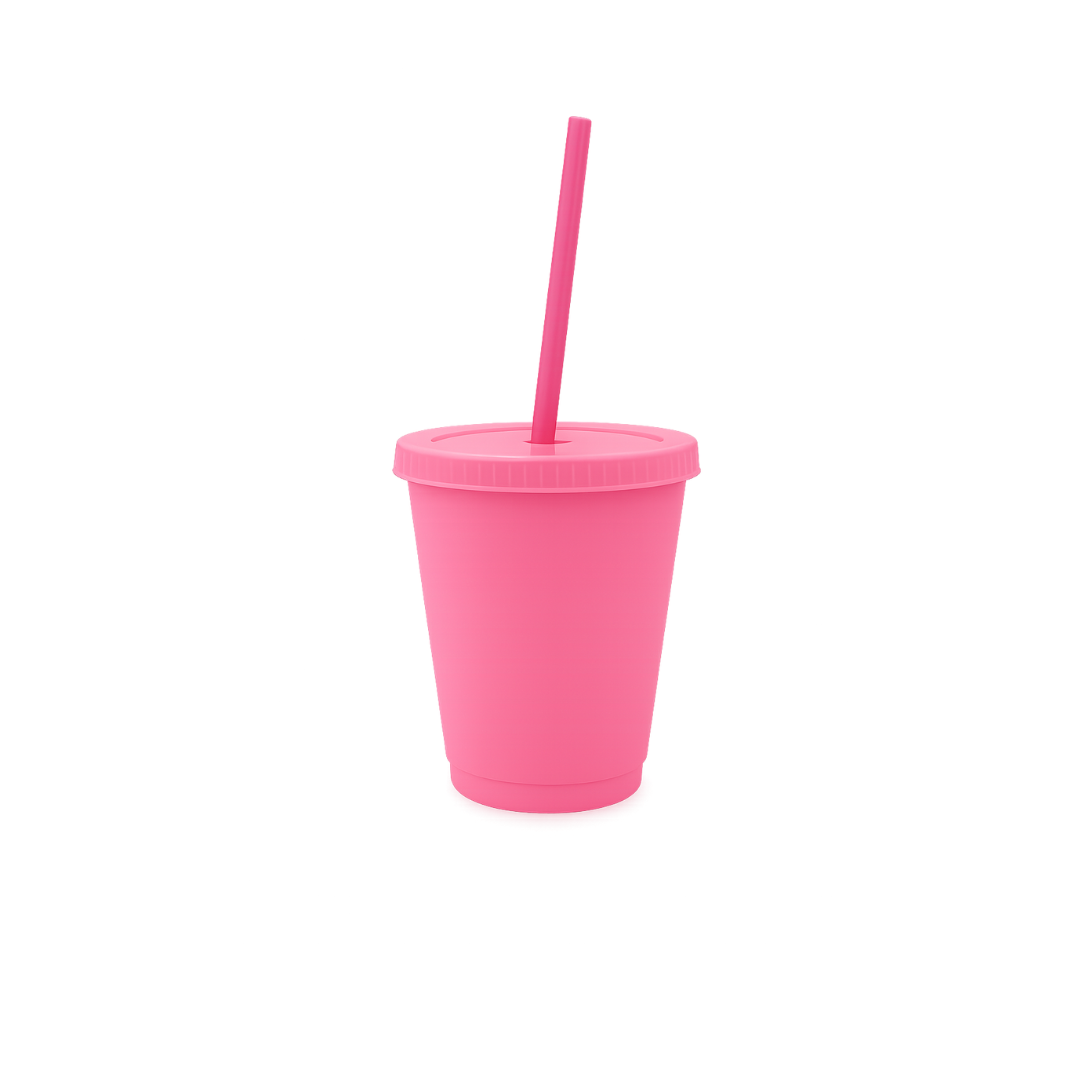 Vaso Liberty 16oz con Tapa y Popote
