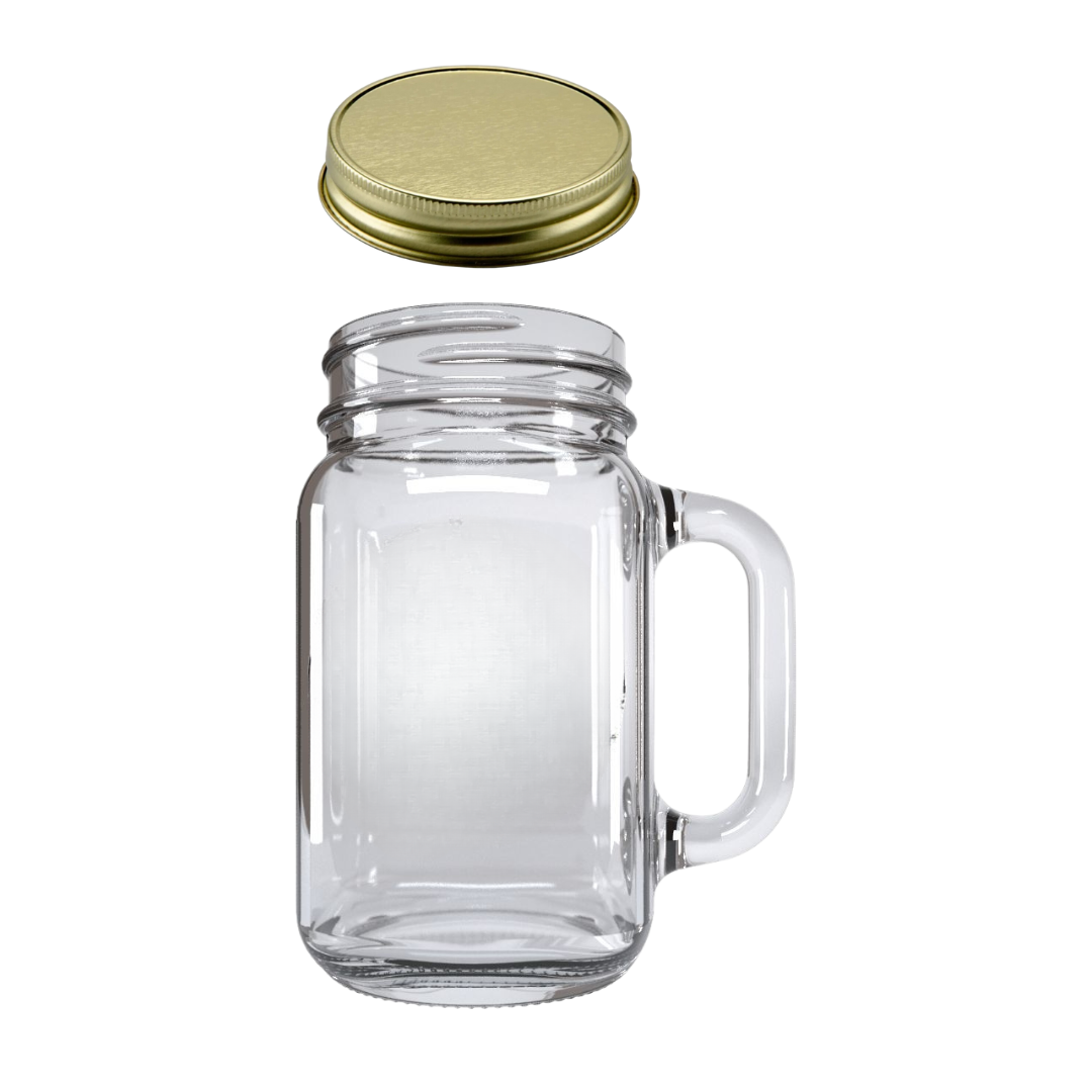 Tarro Mason Jar de Vidrio 16oz
