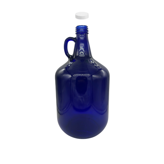 Garrafa de Vidrio Azul Rosca 38 de 3800ml