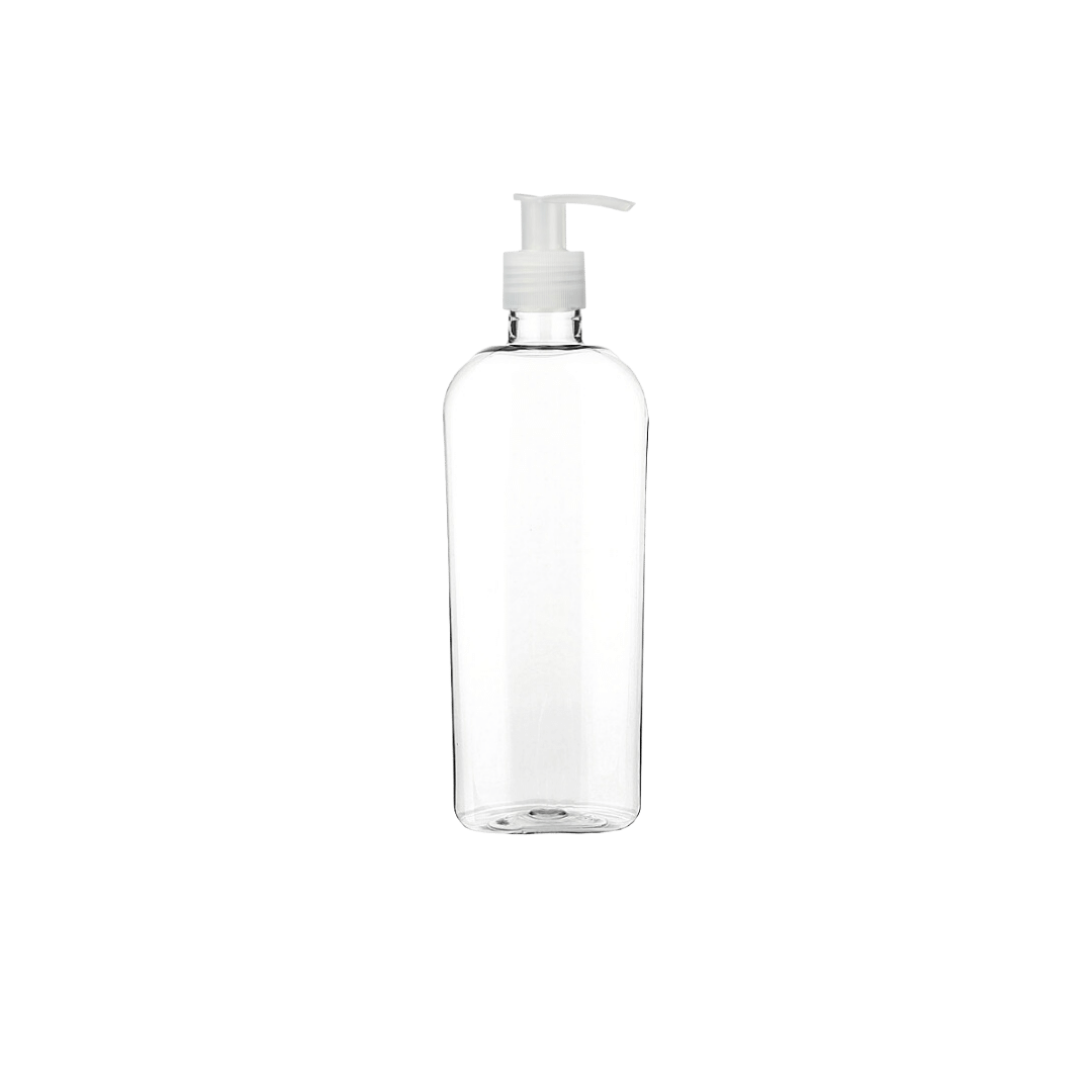 Botella Oval Plastico PET con Dosificador