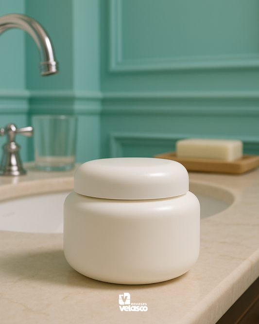 Pomadera Cosmetica Blanca 250g