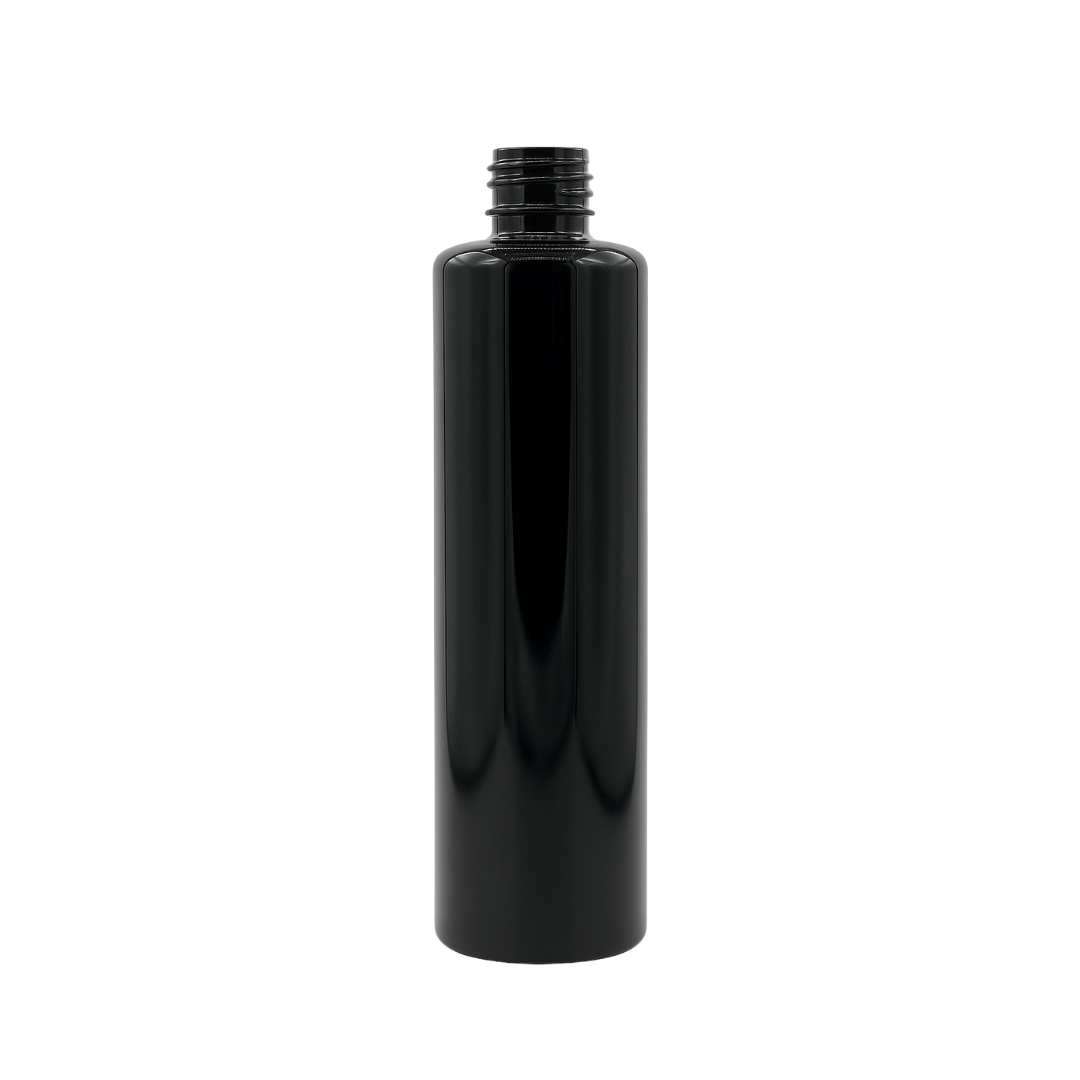 Botella Plastico PET Cilindrica BS Negro