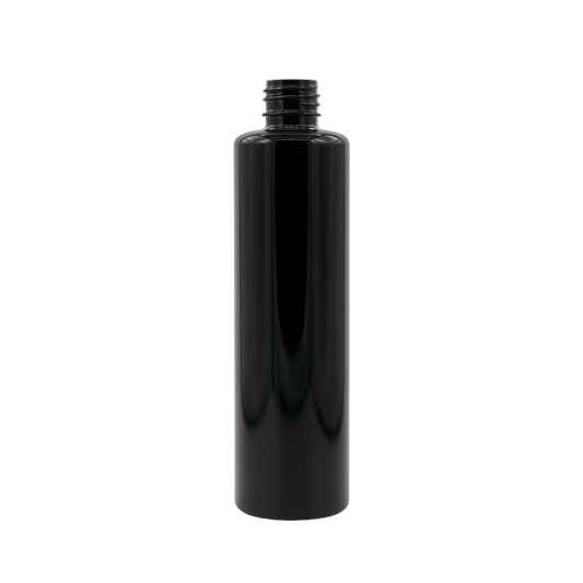 Botella Plastico PET Cilindrica BS Negro