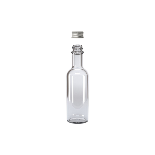 Frasco de Vidrio Tequilera Miniatura 50ml