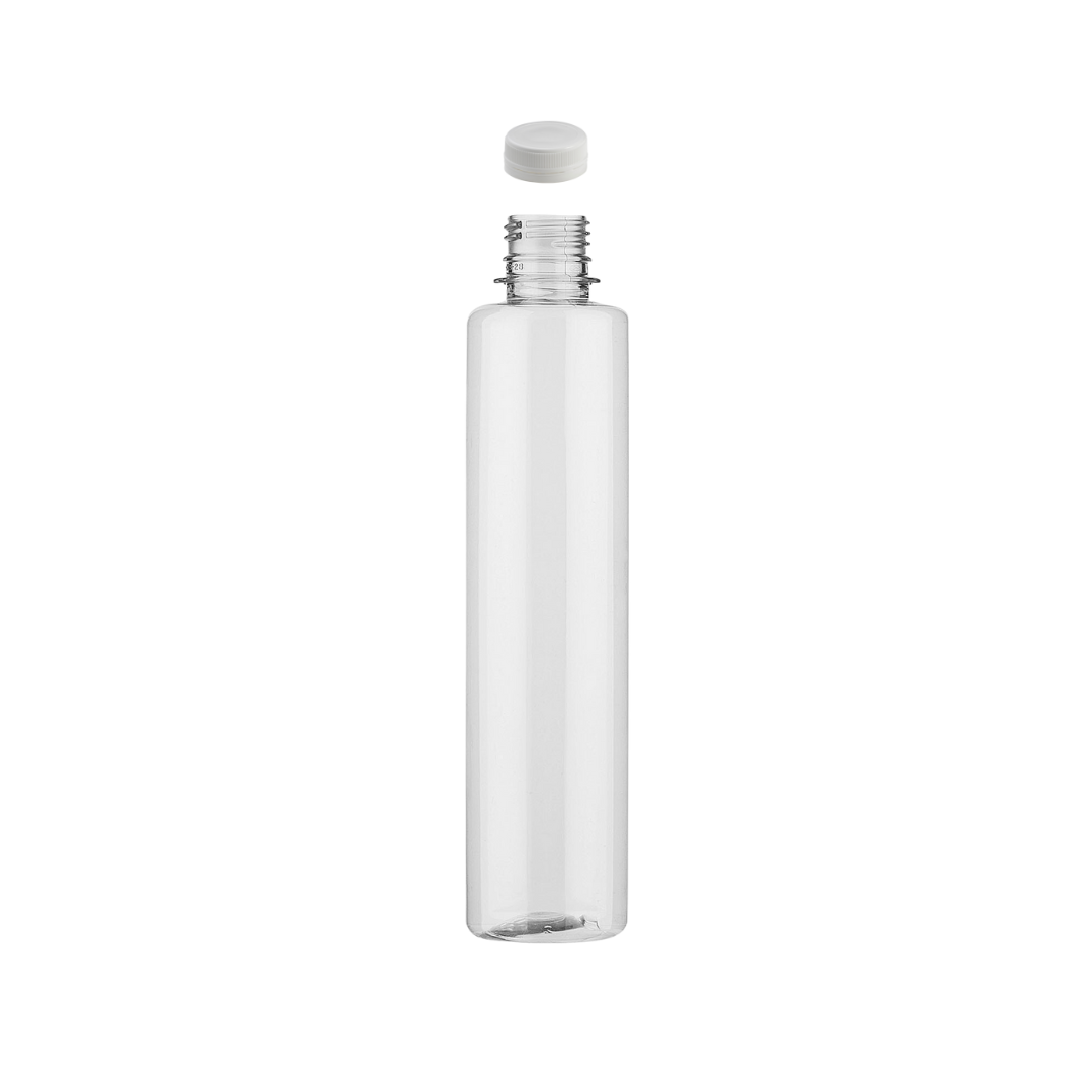 Botella Cilindrica Voss PET R28/400 con Tapa Inviolable de Polietileno