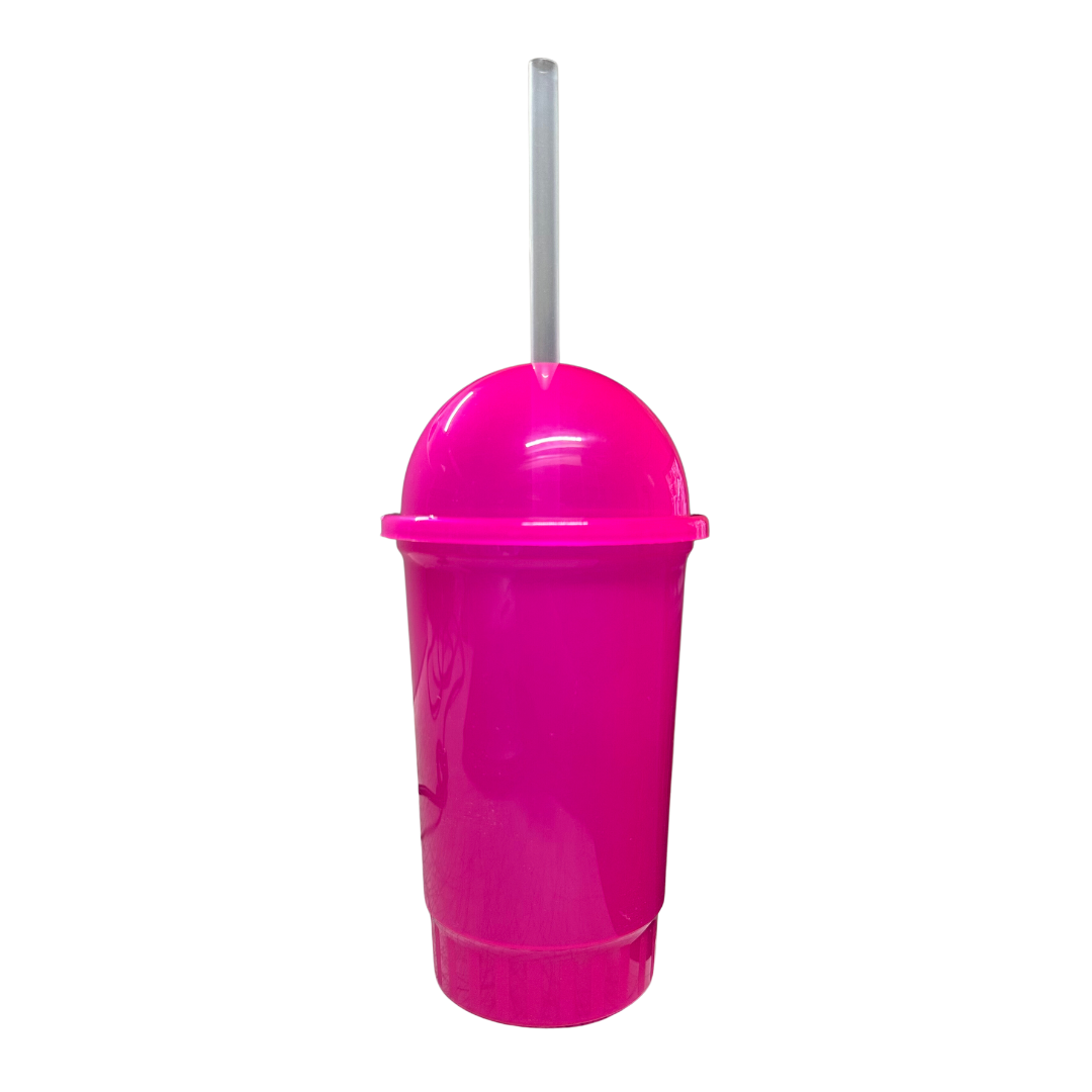 Vaso Candy 500ml con Tapa y Popote
