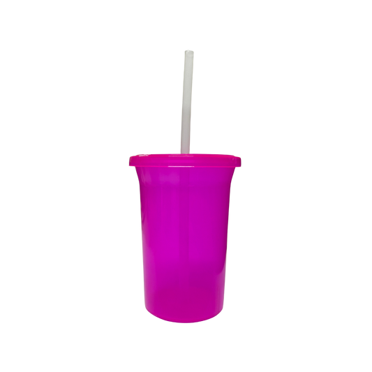 Vaso Bachelor 16oz con Tapa y Popote