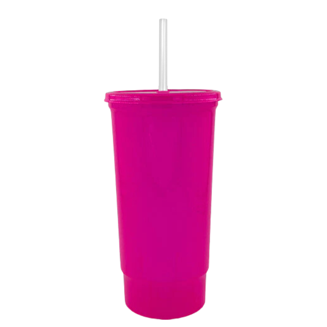 Vaso Bachelor 32oz con Tapa y Popote