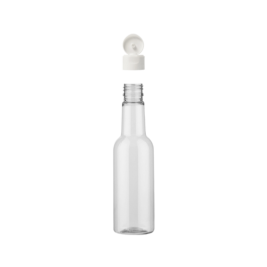 Botella Salsera PET R24/410 con Tapa Flip Top