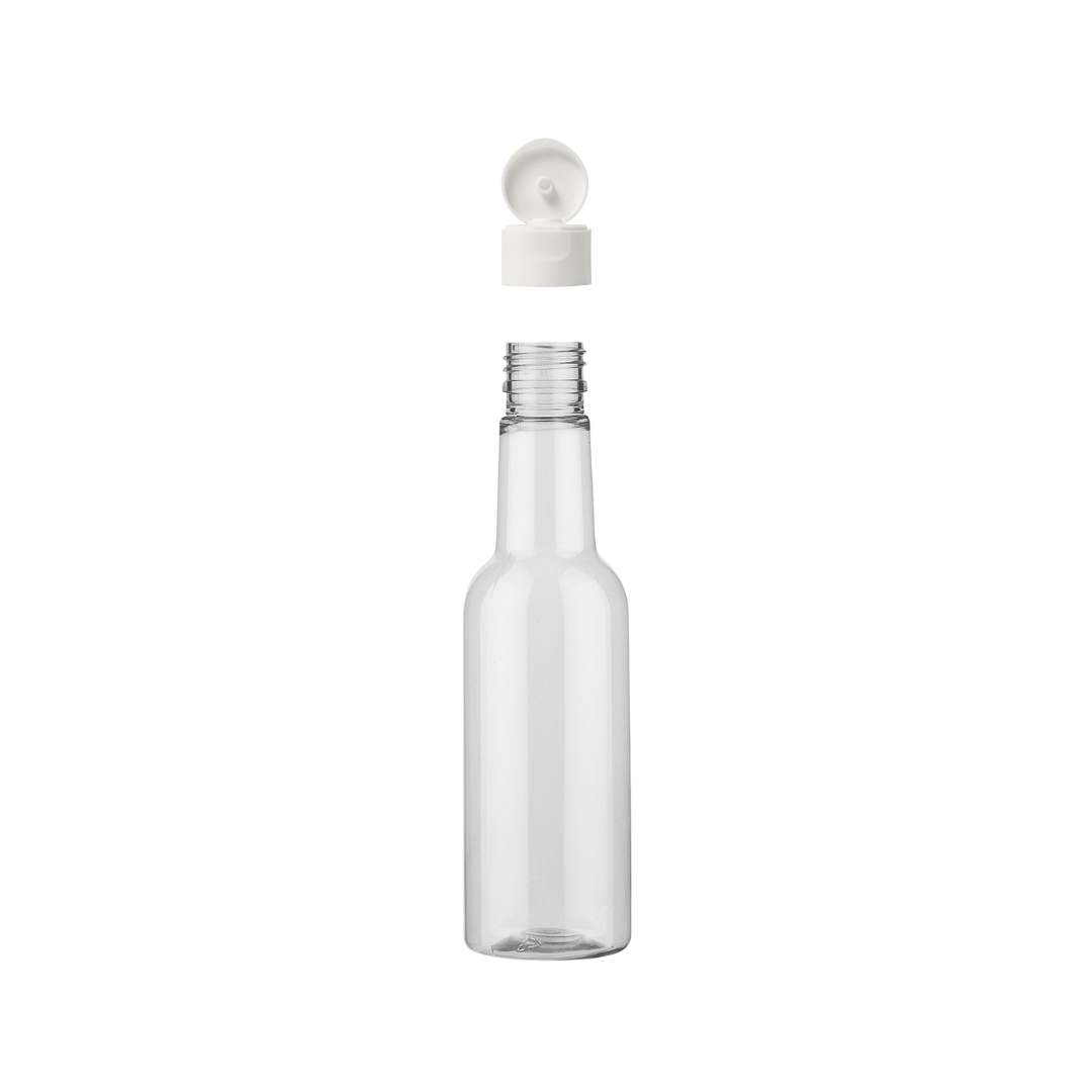Botella Salsera PET R24/410 con Tapa Flip Top