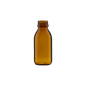 Botella Redonda Industrial Ámbar (no incluye tapa)