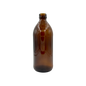 Botella Redonda Industrial Ámbar (no incluye tapa)