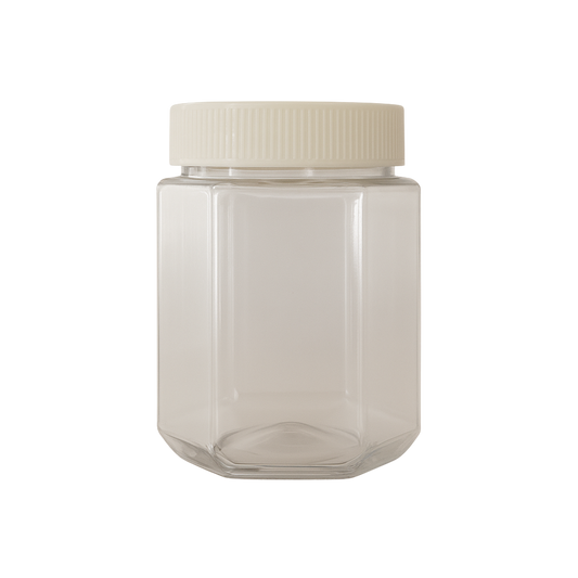 Tarro Hexagonal PVC