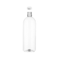 Botella Boston de Plastico PET con Tapa Plana