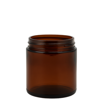 Tarro Round Jelly Ámbar de Vidrio 265ml