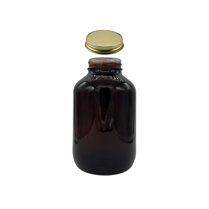Tarro Conserva Ámbar de Vidrio 1840ml con Cierre Hermético