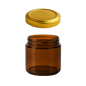 Tarro Jar Ámbar de Vidrio 300ml