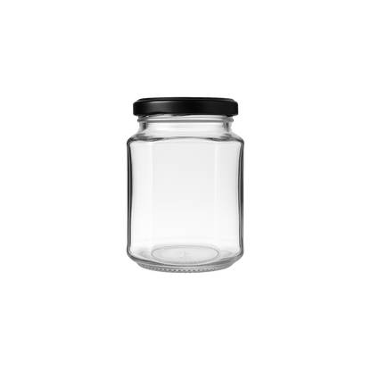 Tarro Octagonal de Vidrio 272ml
