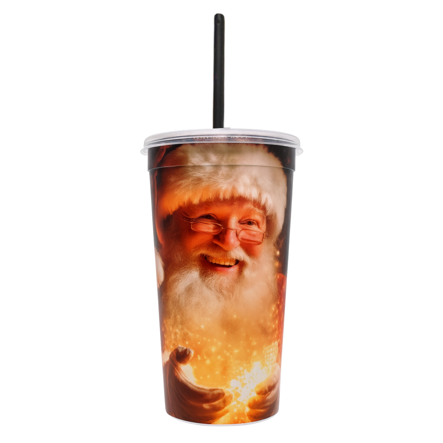 Vaso Forum 32 oz Navideño con Tapa y Popote
