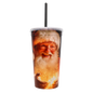 Vaso Forum 32 oz Navideño con Tapa y Popote