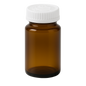 Pastillero de Vidrio Ámbar
