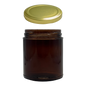 Tarro Round Jelly Ámbar de Vidrio 265ml