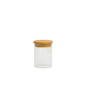 Tarro Tubular de Vidrio con Tapa Bambú