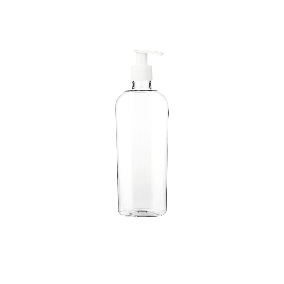 Botella Oval Plastico PET con Dosificador