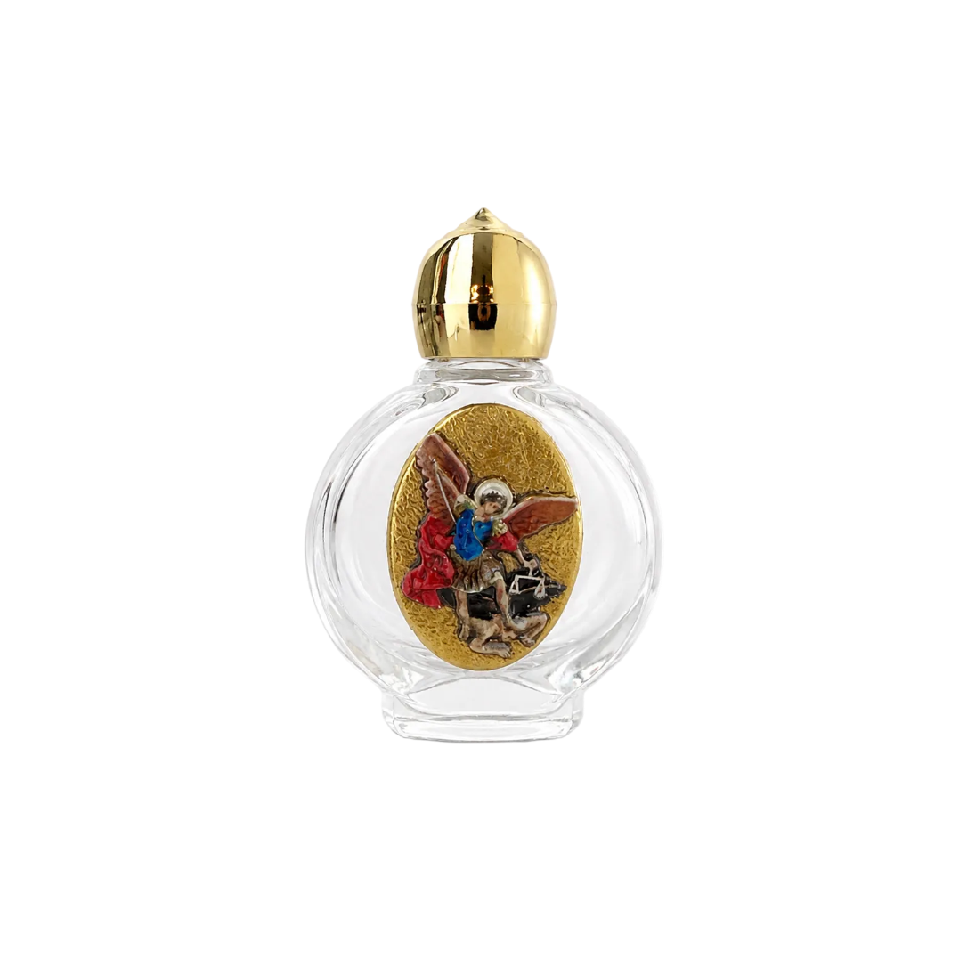 Botella Vidrio con Imagen Religiosa 20ml
