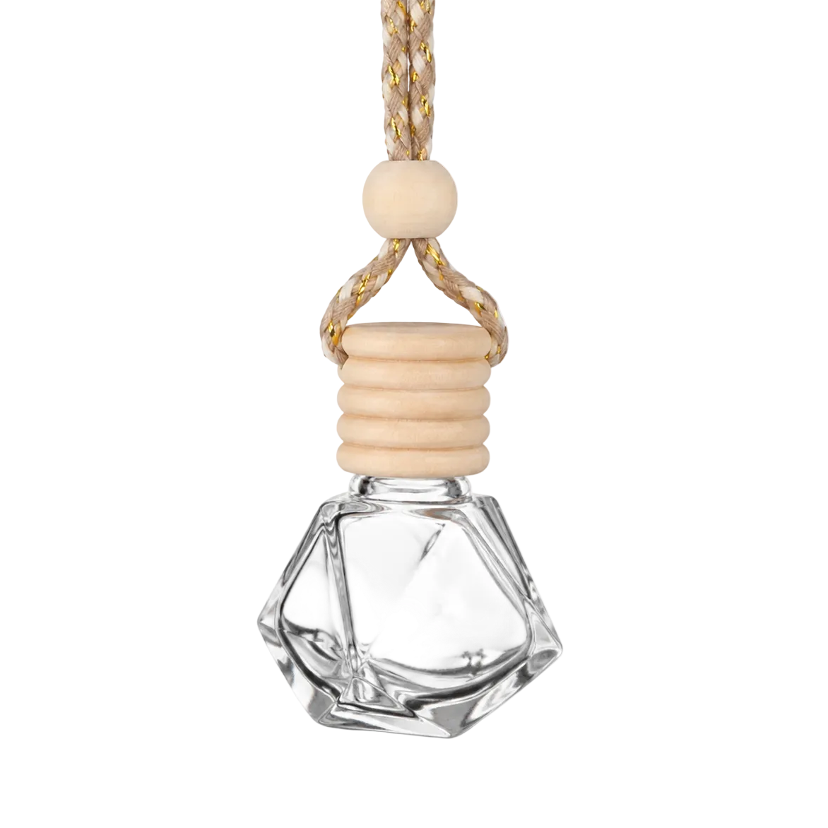 Vial Vidrio Diamante 8 ml con Tapa y Cordon