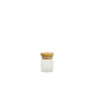 Tarro Tubular de Vidrio con Tapa Bambú