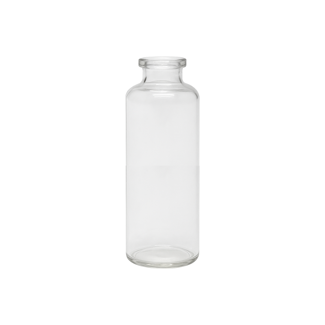 Vial Vidrio Cristal Cilíndrico
