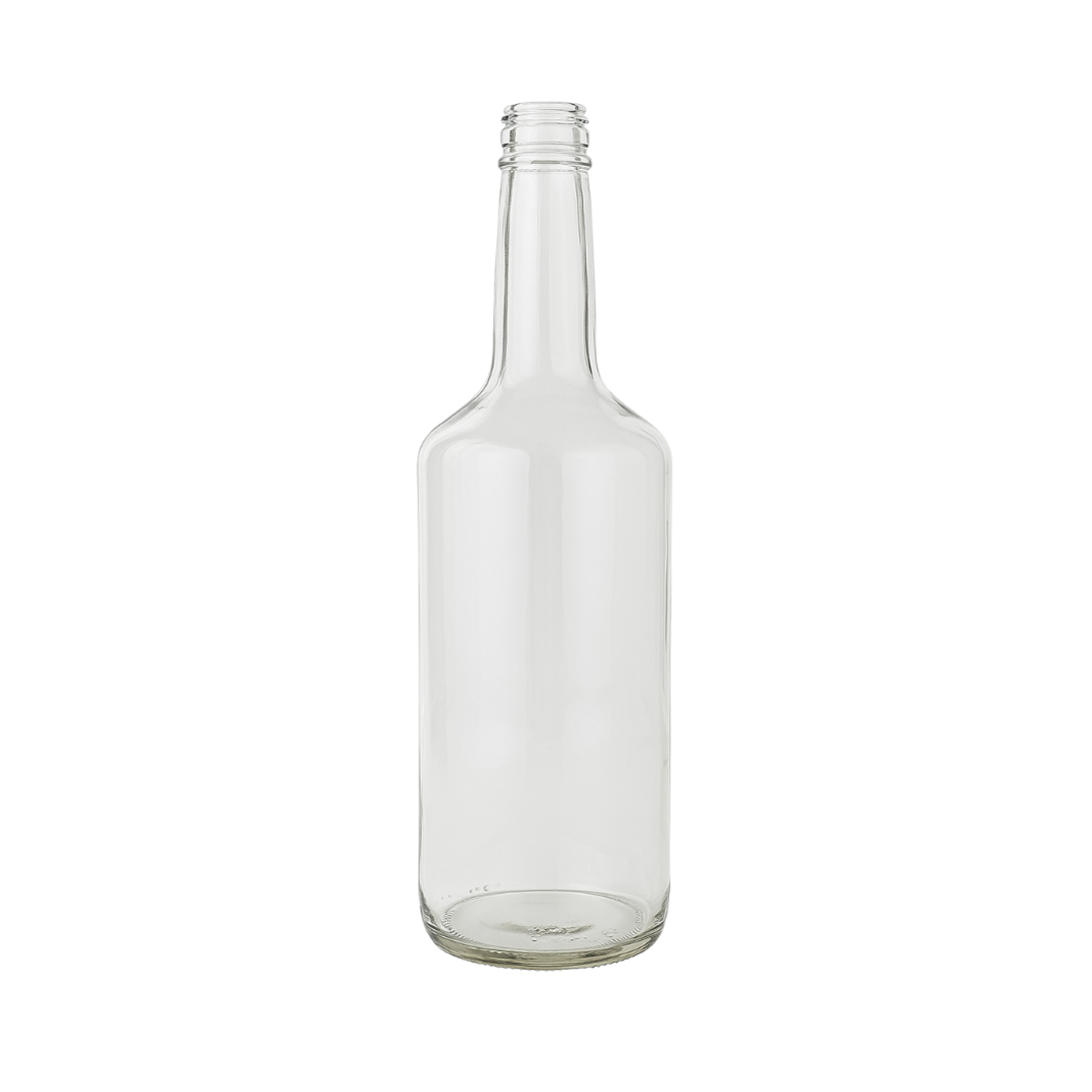 Botella Vidrio One Liter Azul Cobalto