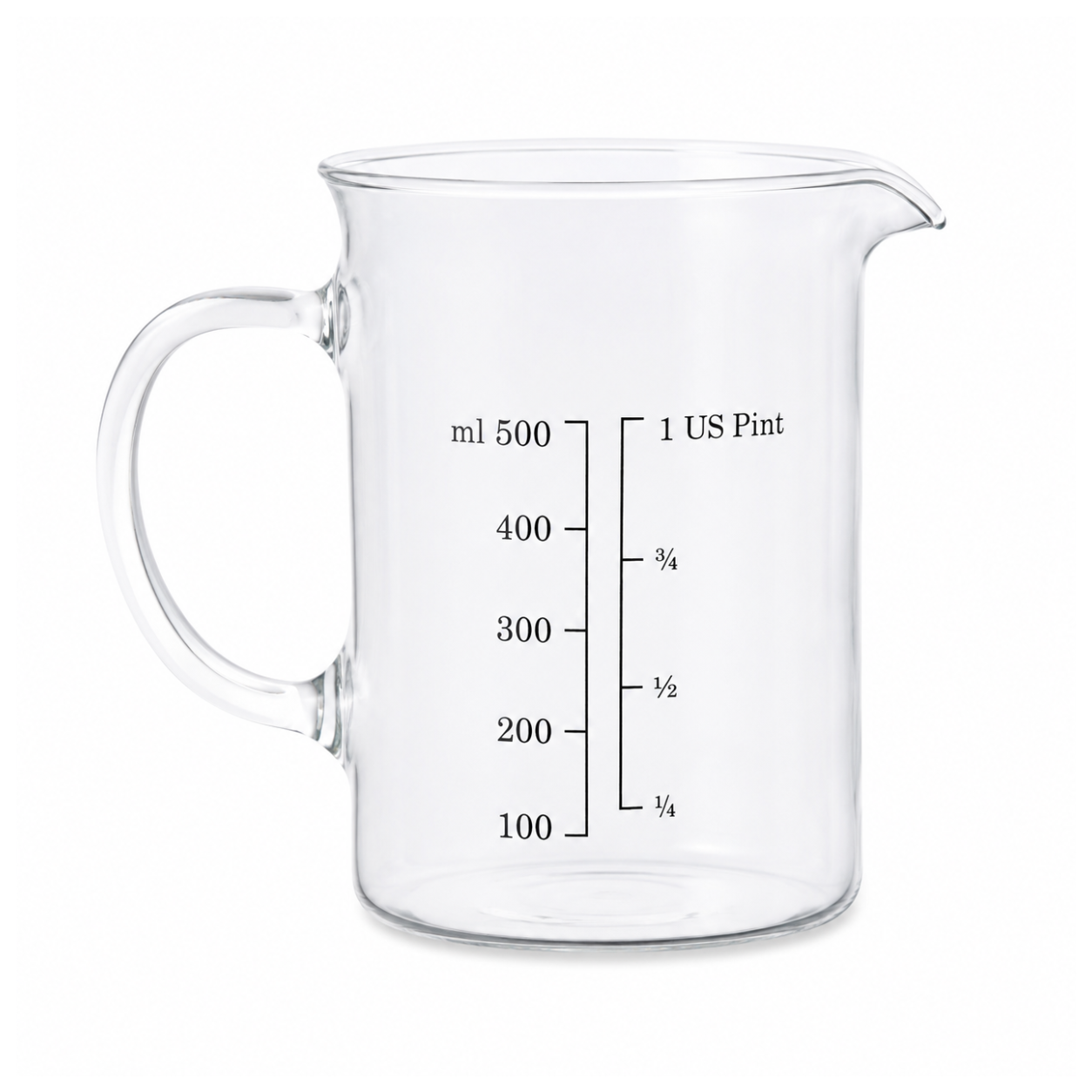 Taza Medidora de Vidrio