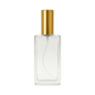 Envase Vidrio Perfumero Cuadrado Jasmar con Atomizador y Tapa de Aluminio