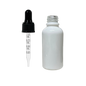 Frasco de Vidrio Multiusos Blanco R18 con Tapa Bulbo Graduado Negro