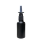 Frasco de Vidrio Multiusos Negro Mate R18 con Tapa Atomizador Nasal en color Negro