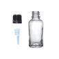 Frasco de Vidrio Multiusos Transparente R18 con Tapa Inviolable y Inserto