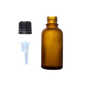 Frasco de Vidrio Multiusos Ámbar Mate R18 con Tapa Inviolable y Inserto