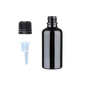 Frasco de Vidrio Multiusos Negro R18 con Tapa Inviolable y Inserto