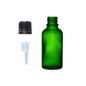 Frasco de Vidrio Multiusos Verde R18 con Tapa Inviolable y Inserto