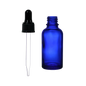 Frasco de Vidrio Multiusos Azul R18 con Tapa Bulbo Negro