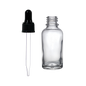 Frasco de Vidrio Multiusos Transparente R18 con Tapa Bulbo Negro