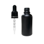Frasco de Vidrio Multiusos Negro Mate R18 con Tapa Inviolable Bulbo Graduado Negro