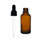 Frasco de Vidrio Multiusos Ámbar R18 con Tapa Bulbo Negro