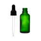 Frasco de Vidrio Multiusos Verde R18 con Tapa Bulbo Negro