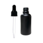Frasco de Vidrio Multiusos Negro Mate R18 con Tapa Bulbo Negro