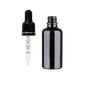 Frasco de Vidrio Multiusos Negro R18 con Tapa Inviolable Bulbo Graduado Negro